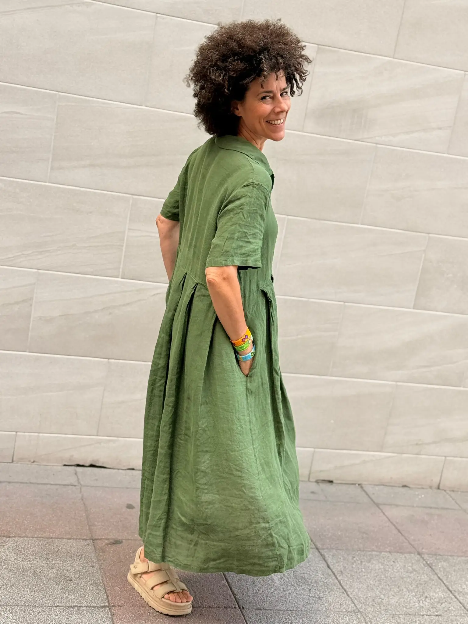 Vestido Camisero Lino - Imagen 5